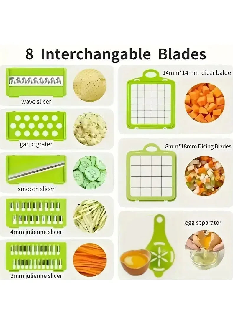 5-in-1 Vegetable Chopper – Slice, Dice & Grate