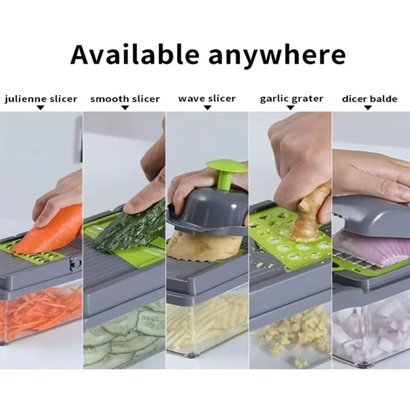 5-in-1 Vegetable Chopper – Slice, Dice & Grate