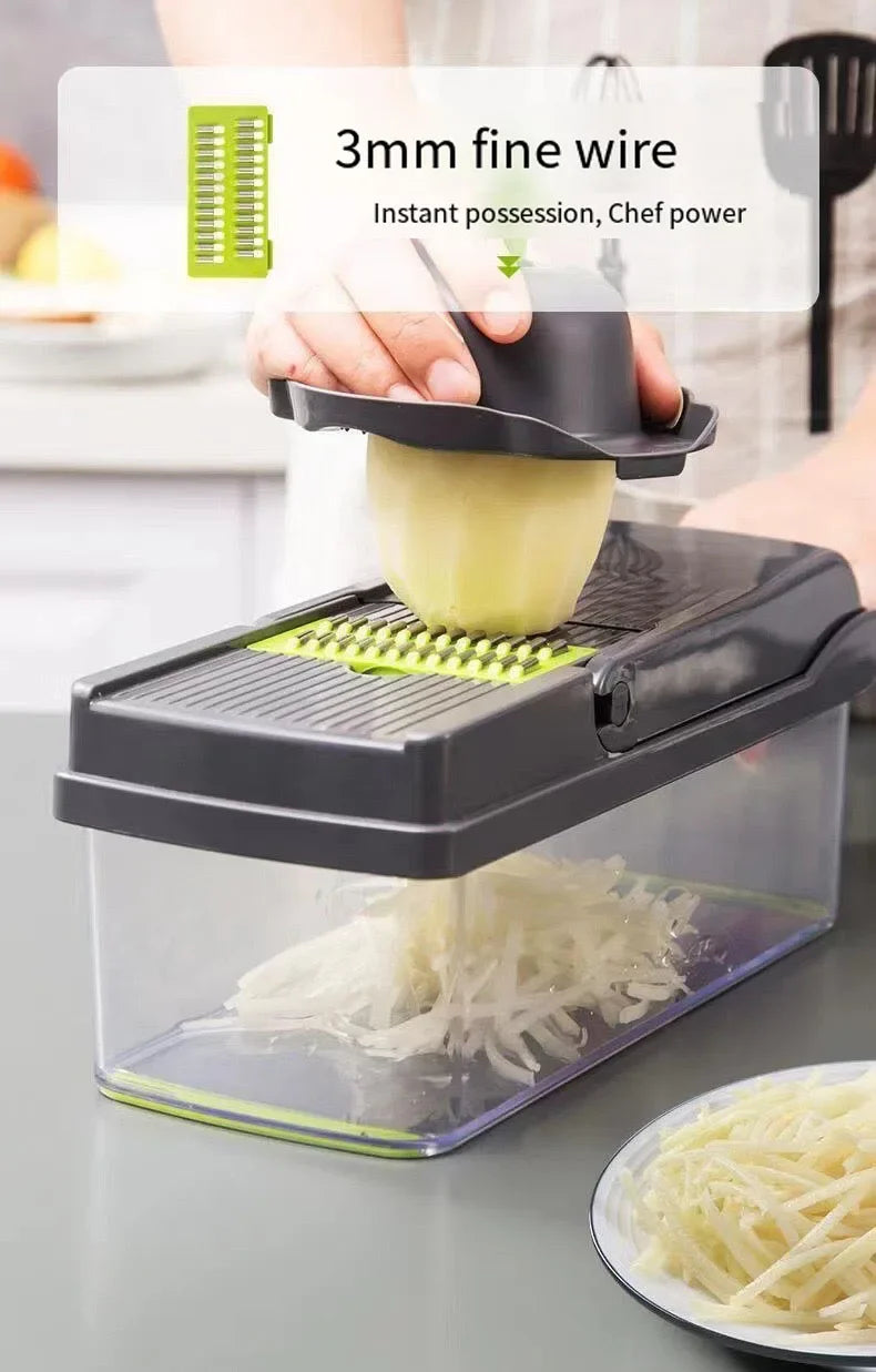 5-in-1 Vegetable Chopper – Slice, Dice & Grate