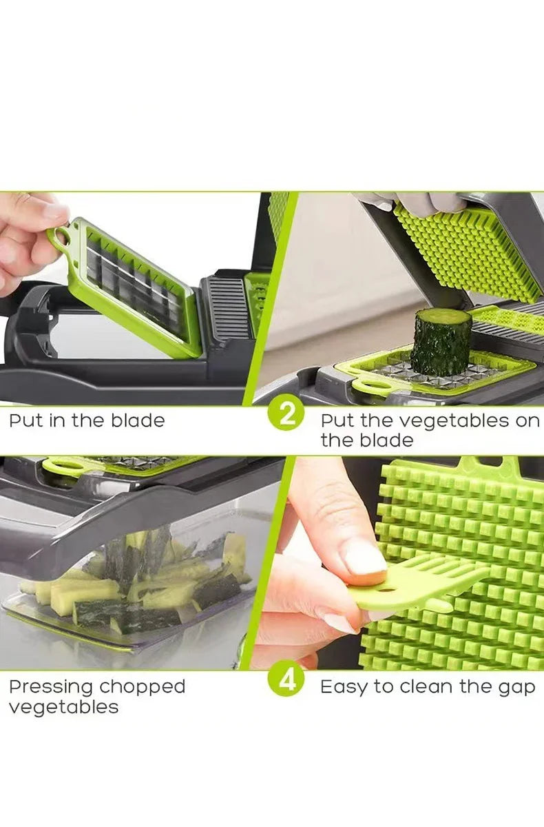 5-in-1 Vegetable Chopper – Slice, Dice & Grate