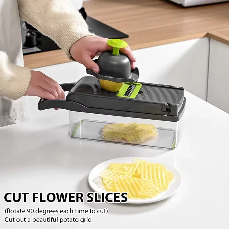 5-in-1 Vegetable Chopper – Slice, Dice & Grate