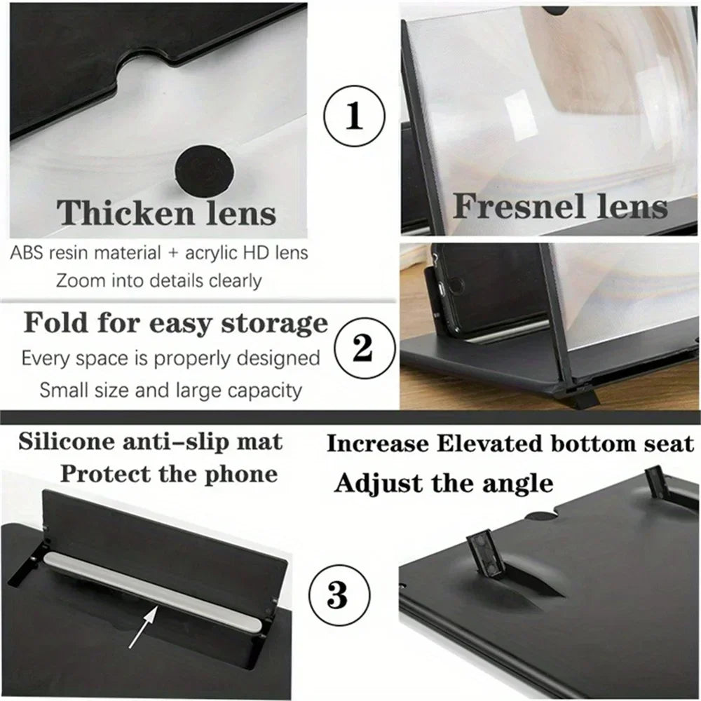 📱 Phone Screen Amplifier – HD Magnifying Display