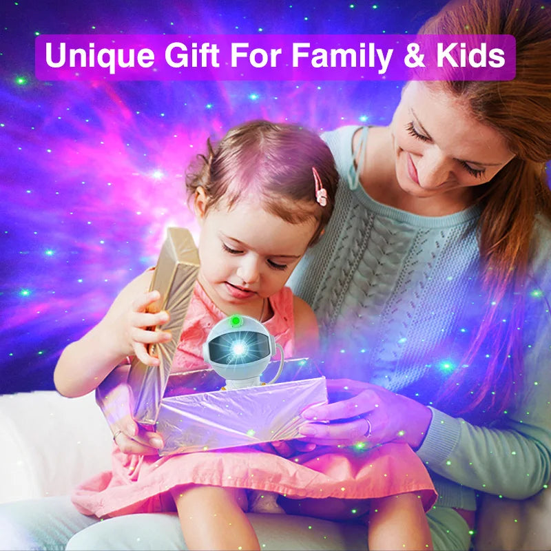 Astronaut Galaxy Projector – LED Starry Night Lamp