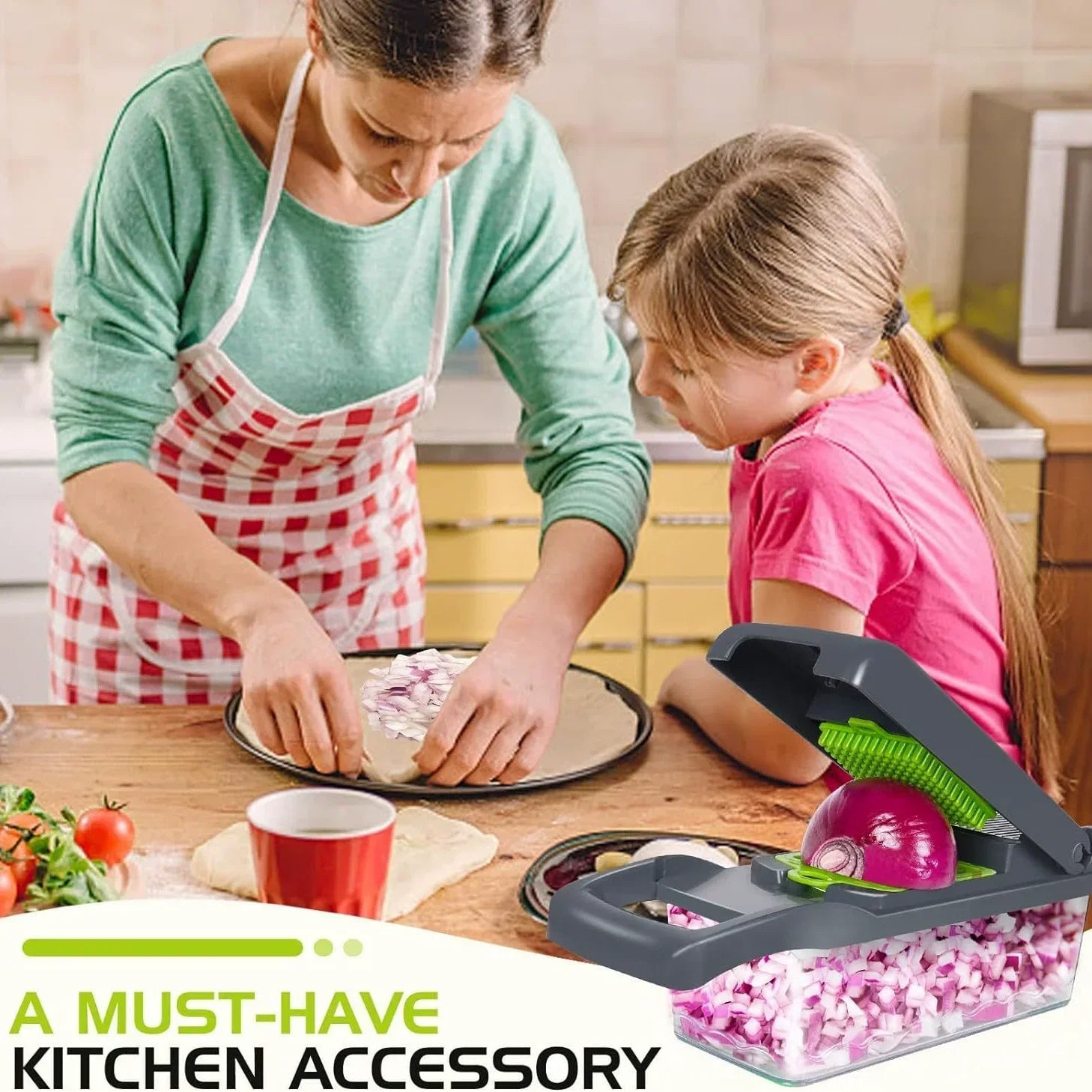 5-in-1 Vegetable Chopper – Slice, Dice & Grate