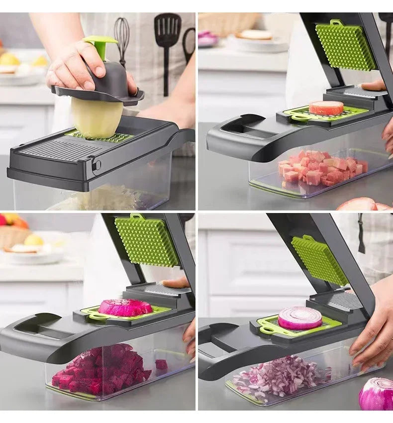 5-in-1 Vegetable Chopper – Slice, Dice & Grate